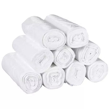 Sacs poubelles 6L blancs 10 µ, 355x350mm, carton de 2000 sacs - Clean Equipements